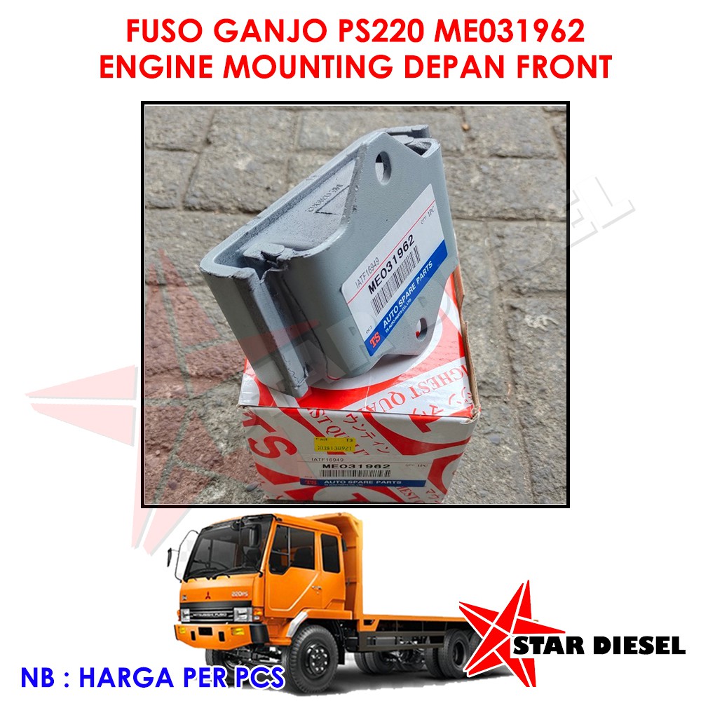 FUSO GANJO HD PS220 ENGINE MOUNTING DEPAN FR BANGKU MESIN FUSO GANJO HD PS220 ME031962