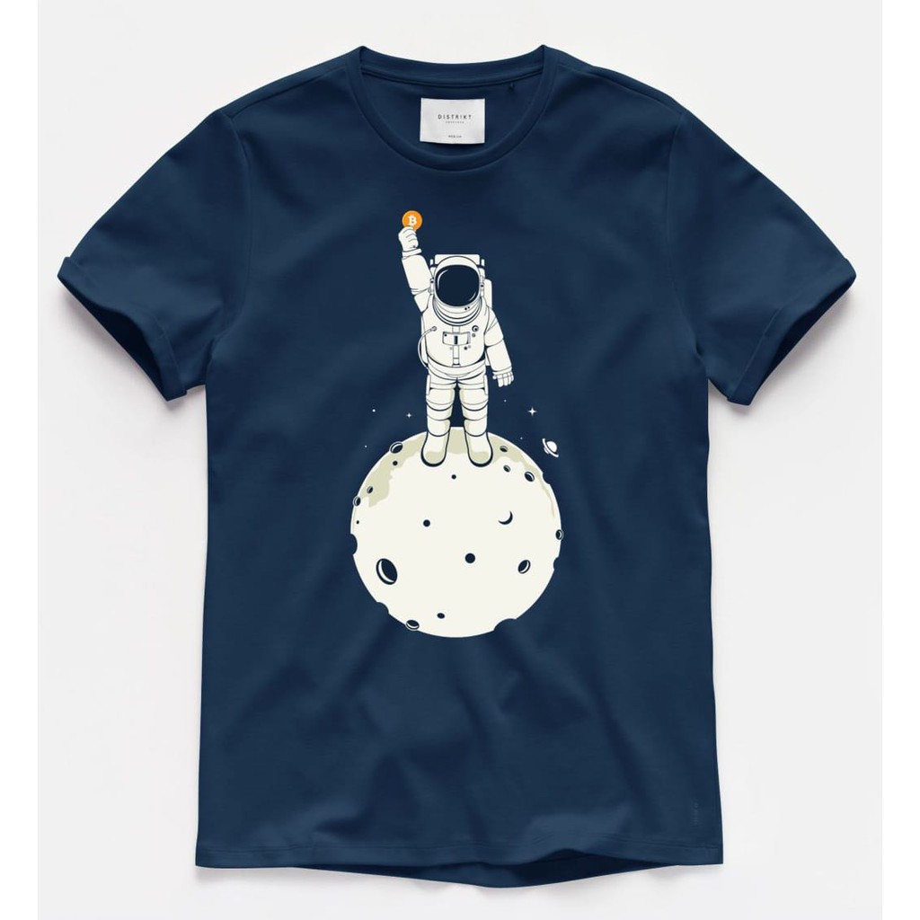 Kaos murah Kaos distro murah baju  distro pria t-shirt murah combed30s astro big coin navy