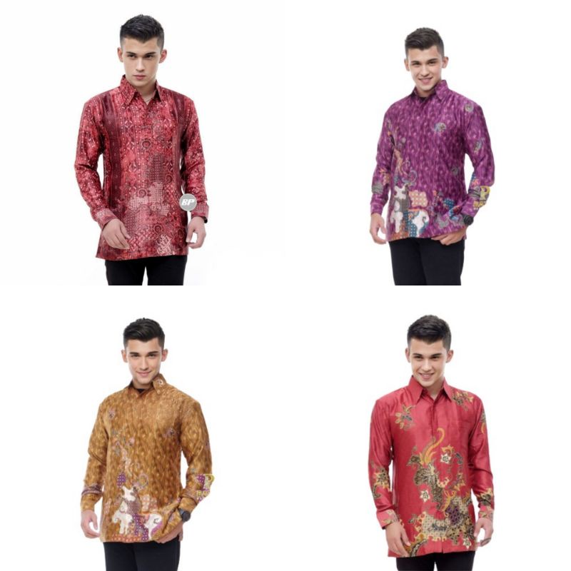 Batik Semi Sutra Pria Lengan Panjang / Kemeja Batik Pria / Batik Pria / Atasan Batik / Kemeja Batik Pria Lengan Panjang / Batik Pria Lengan Panjang Premium / Batik Pria Lengan Panjang Modern / Baju Kemeja Batik Pria / Batik Sutra Pria Lengan Panjang