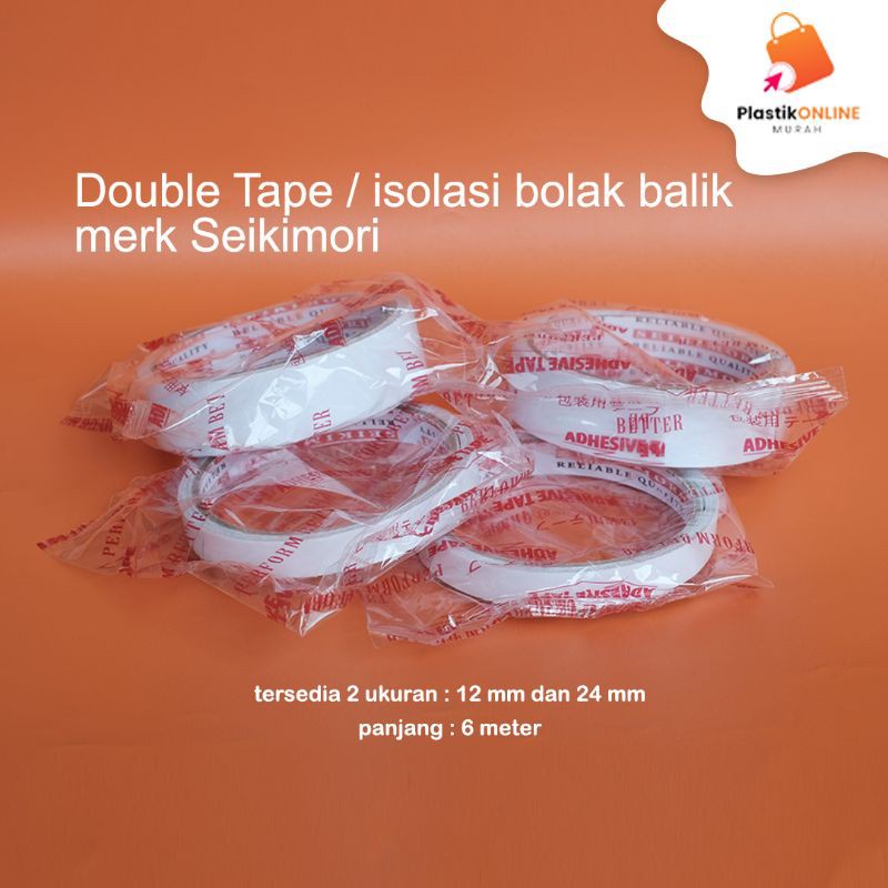 

Solasi bolak balik / double tape seikimori 12mm