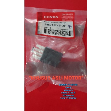 AHM BENDIK STARTER, SWITCH STARTER, RELAY COMP, START, bendit, original, spacy, scoopy, spare part m