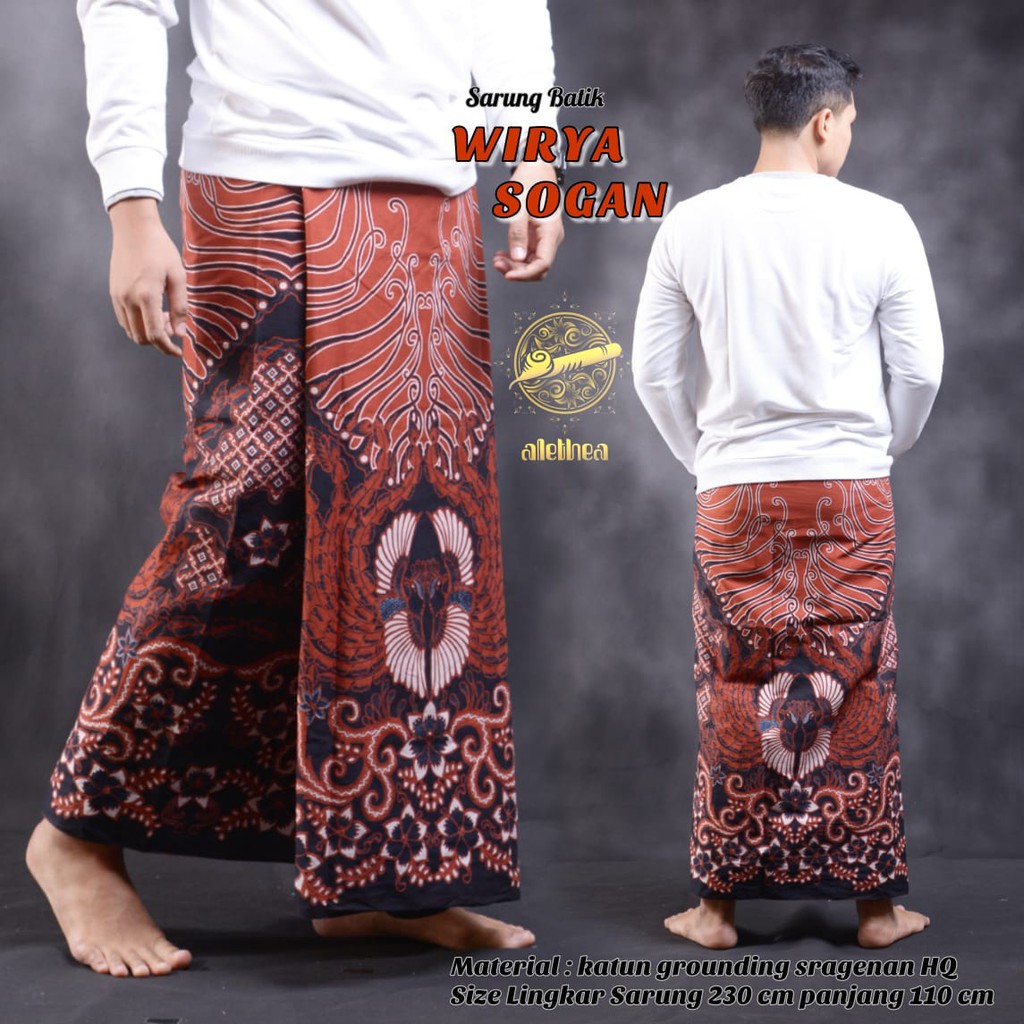 WIRYA SOGAN Sarung Batik Pria Alethea