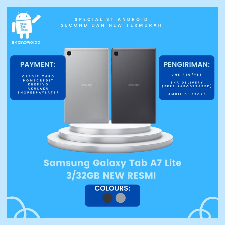 SAMSUNG GALAXY TAB A7 LITE 3/32GB NEW RESMI