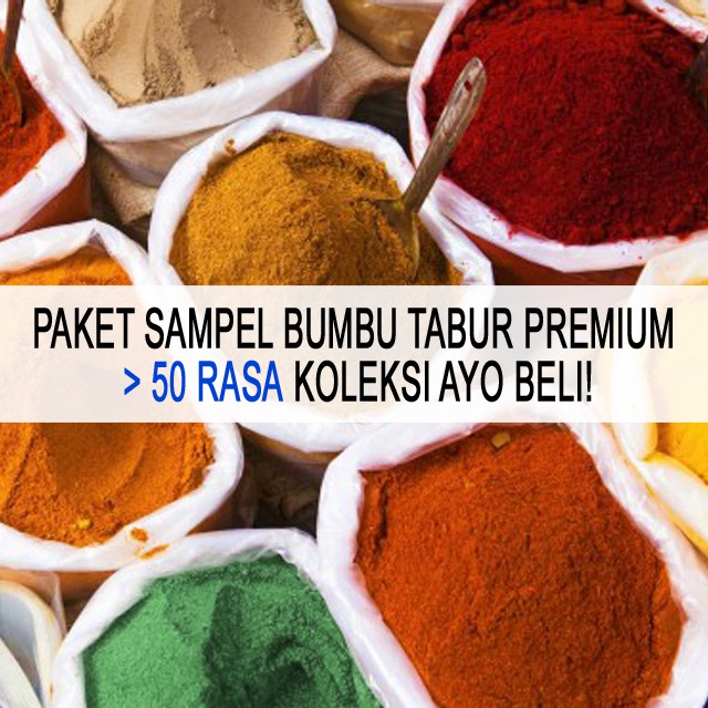 

Paket Sampel 20gr & 10gr Bumbu Tabur Premium koleksi AB!