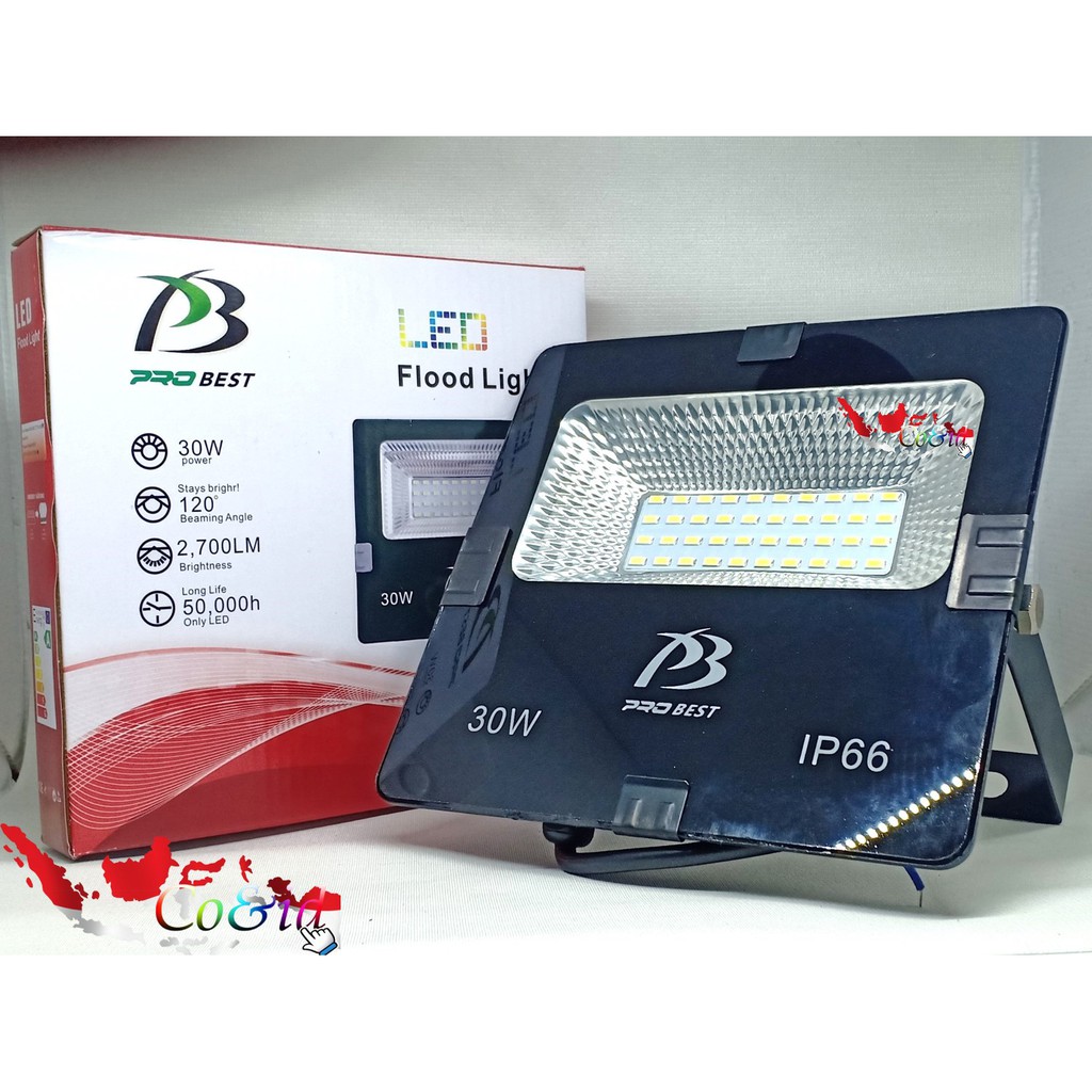 LAMPU LED SOROT 30w (Putih/Kuning) / FLOODLIGHT LAMPU LAPANGAN LAMPU TAMAN/LAMPU OUTDOR