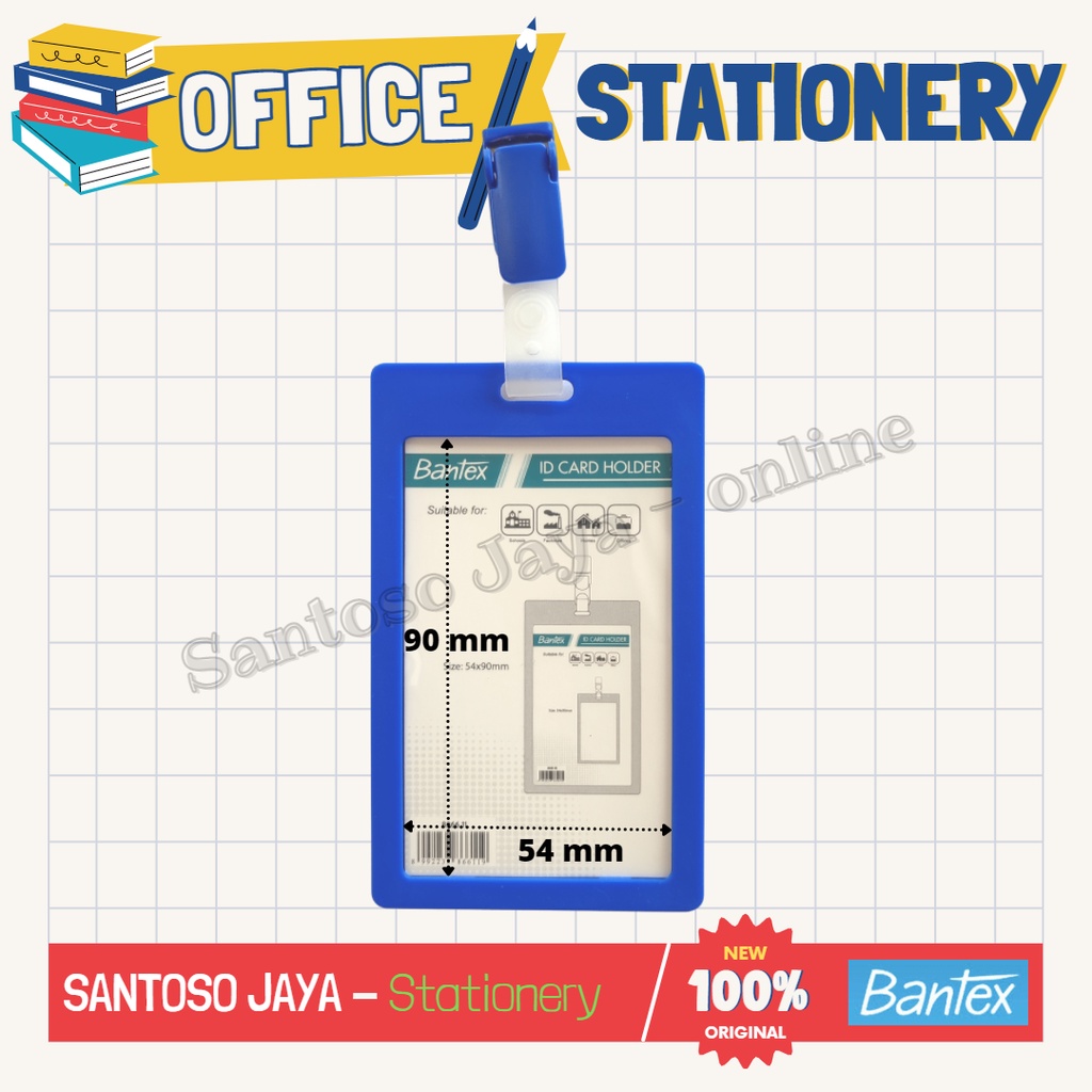 

ID Card Holder BANTEX With Clip Portrait - plus Klip # 8866