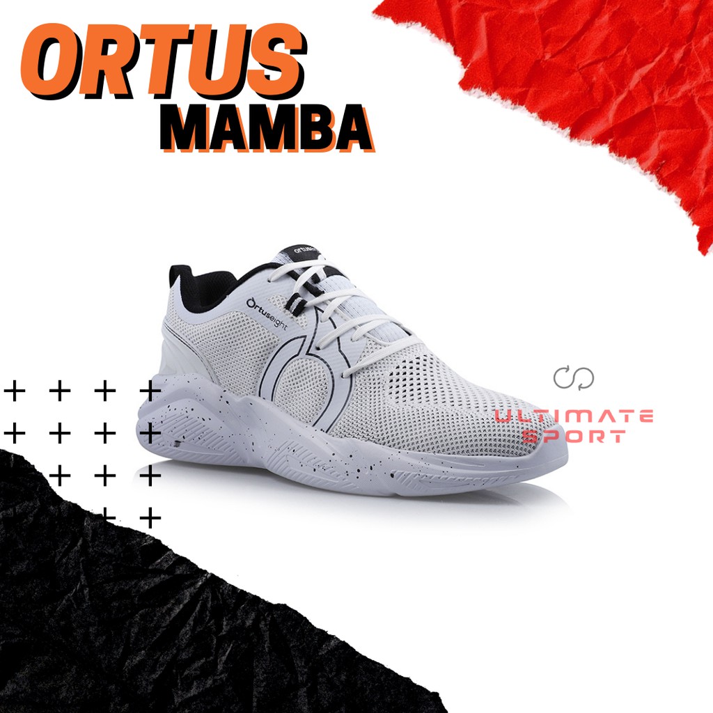 Sepatu Running Ortuseight Mamba -putih-