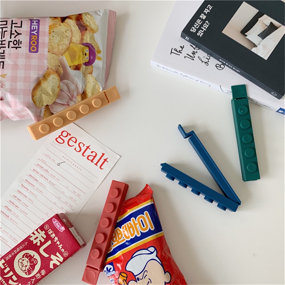 4 Pcs / set Klip Penjepit Tas Penyimpanan Makanan Ringan Portabel Tahan Lama Dapat Digunakan Kembali Untuk Dapur