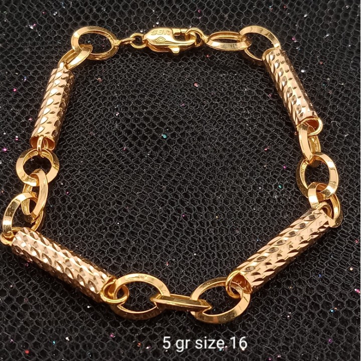 Gelang Emas 17 K - 5 gr Kadar 750 - 2521