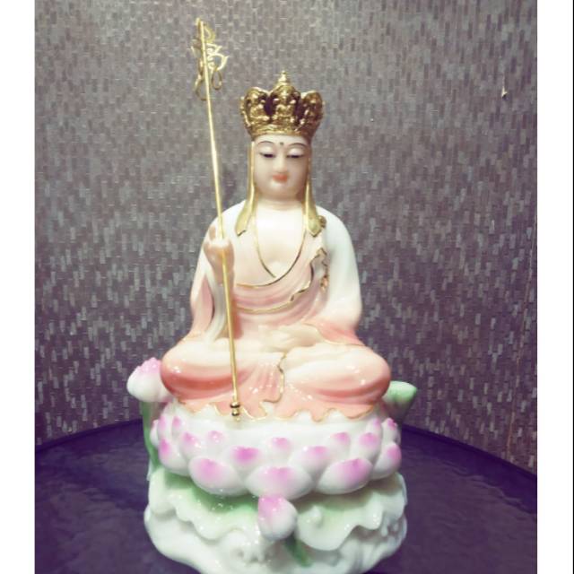 Rupang Patung Bodhisattva Ksitigarbha / Ticangwang 12"