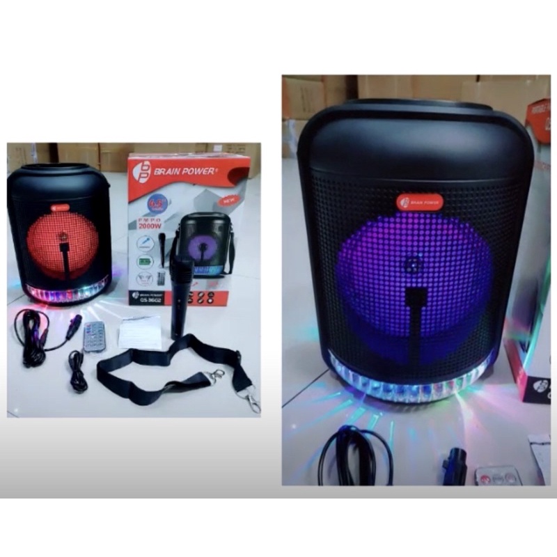 Speaker spiker wireless bluetooth 6.5inch 3602 Brain power