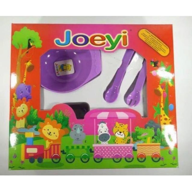 JOEYI-FEEDING SET MAKAN BAYI JOEYI KECIL-TEMPAT MAKAN BAYI MURAH-PAKET KADO BAYI KOMPLIT