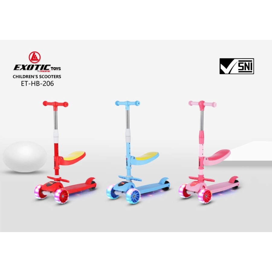 Exotic Scooter HB-206 Skuter Otoped Anak Multifungsi