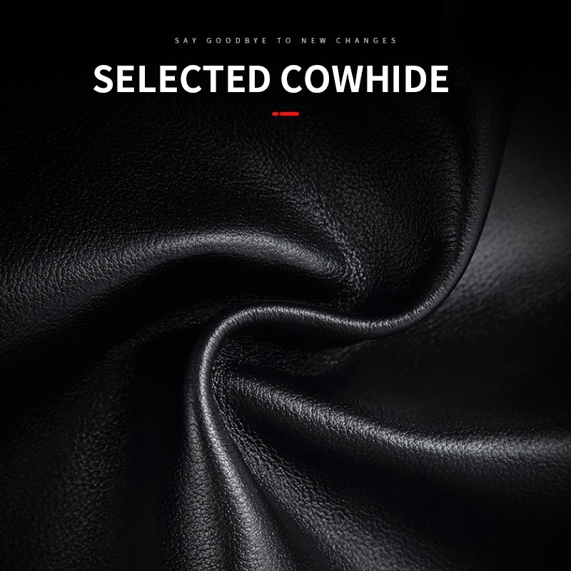 BOSTANTEN Dompet Pria Classic Kulit Sapi Asli Hitam/Coklat-4