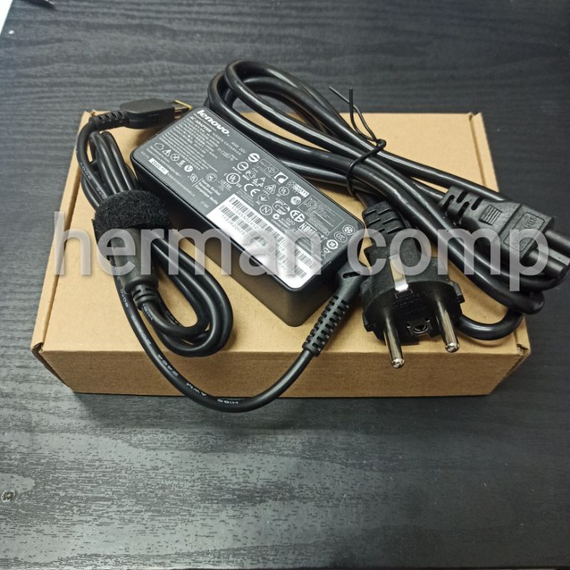 Original Charger/Adaptor Lenovo ADLX45NCT3A 20V 2.25A 45W USB KOTAK + Kabel Power
