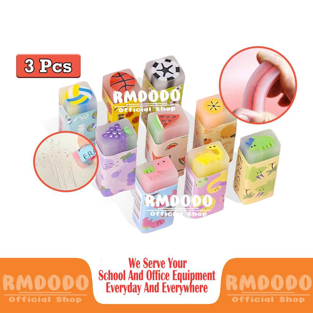 

Apazada - Penghapus Lucu / Hapusan Unik / Eraser Karet Motif Sportball Fruit Love Anak / Stip Murah