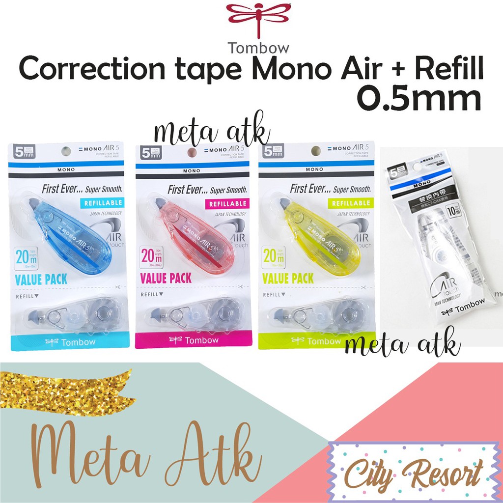

Correction Tape / Tipex Tombow Mono Air 5m + Refill