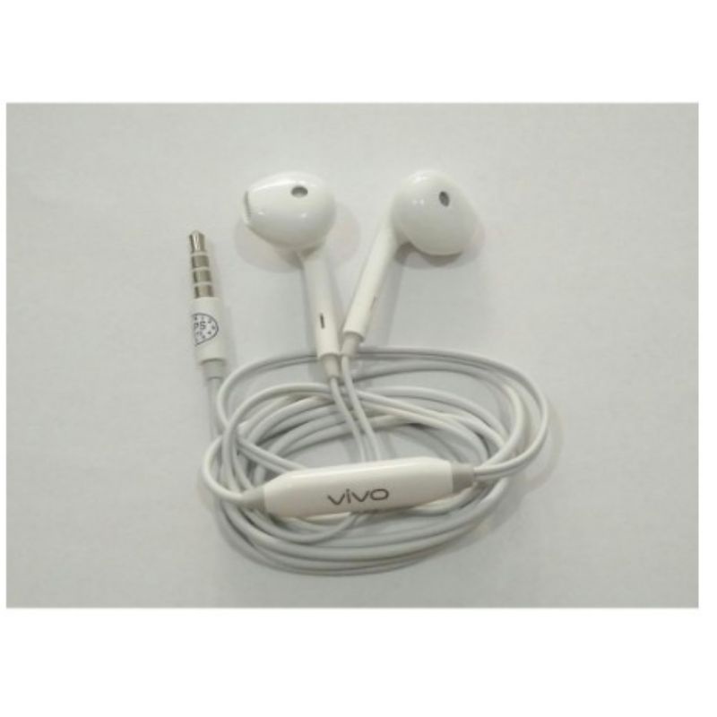 Headset Handsfree VIVO ORI Original 99% OEM HF Earbud Earphones Earphone Mic Headphone NON PACK