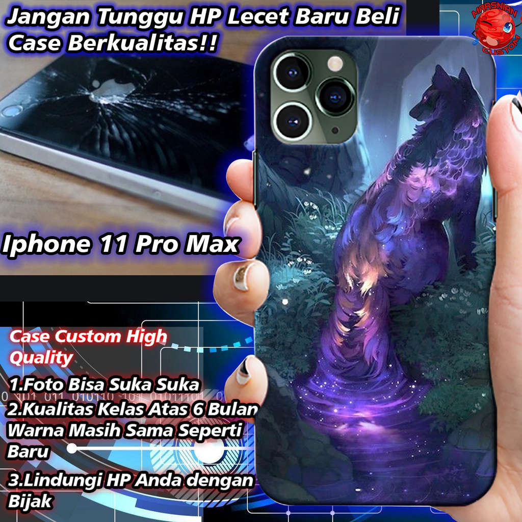 Case Custom Iphone 11 Pro Max Kualitas High Grade Gambar Sendiri  / Luxury Glass Case Iphone 11 Pro 