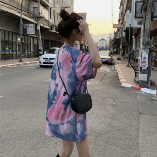 xiaozhainv Eksklusif  Hit warna Pelangi  Lengan  pendek  