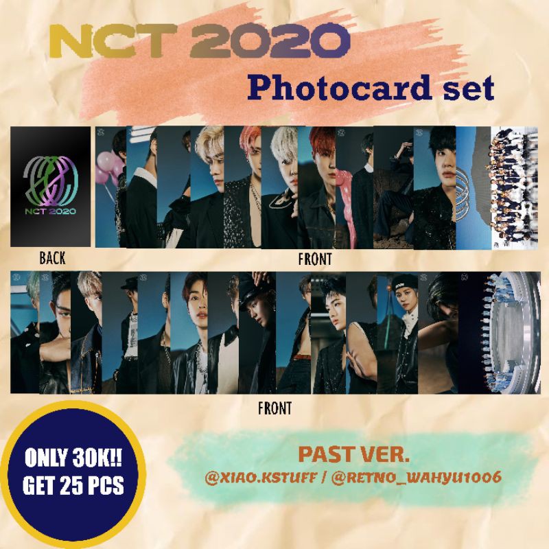 NCT 2020 RESONANCE PT 1 PHOTOCARD SET