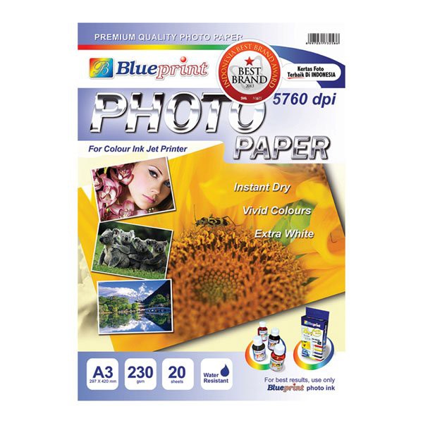 

Blueprint BP-GPA3230 Glossy Photo Paper 230gsm A3