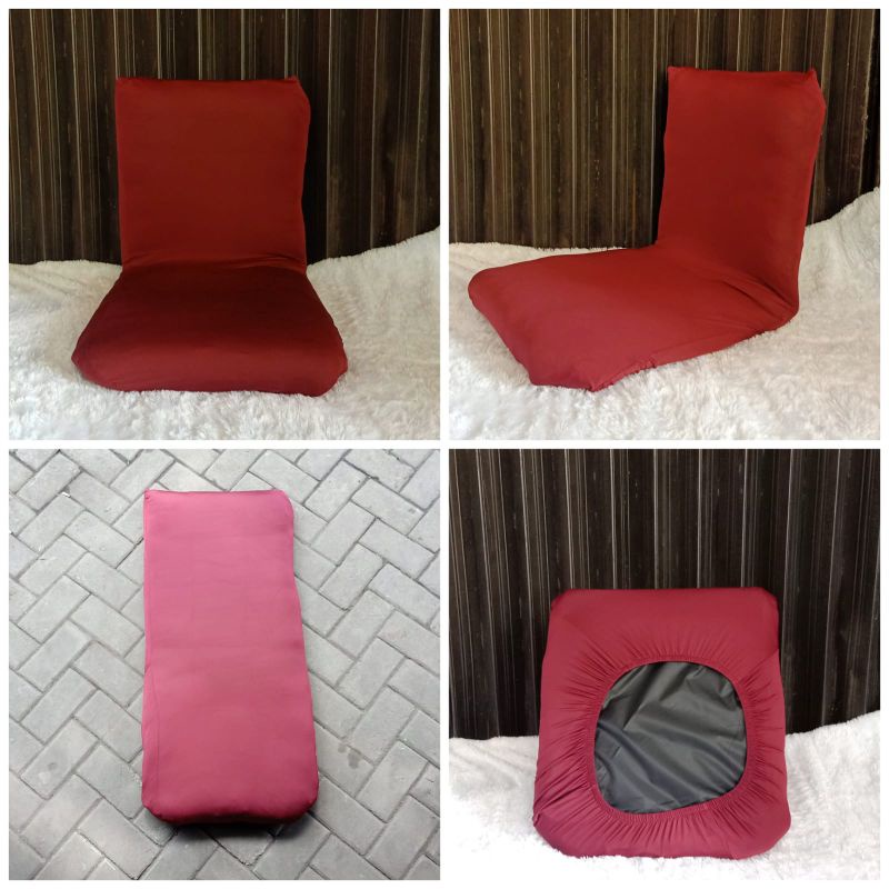 sarung kursi lantai lipat / sarung kursi lesehan / cover lazy bag