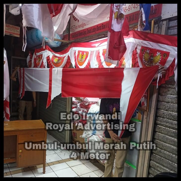 

BENDERA UMBUL-UMBUL MERAH PUTIH MOTIF READY UKURAN 3 METER DAN 4 METER KODE 1072