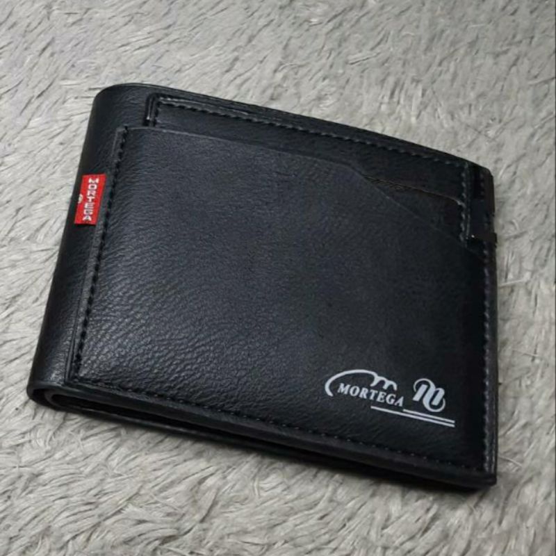 Dompet Kulit Sintetis / Dompet Eksklusive Terjangkau / Dompet Cowok Termurah-Hitam
