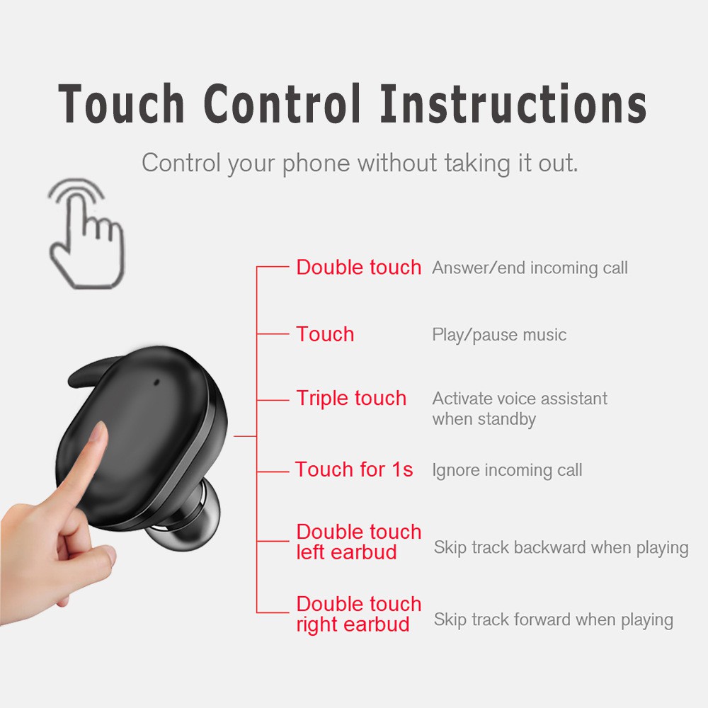 TWS4 Bluetooth touch automatic power-on matching wireless in-ear sports gift headset