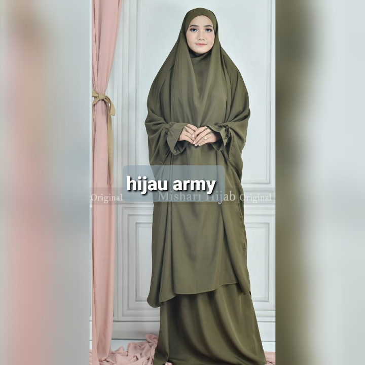 FRENCH KHIMAR SET ROK AISYAH/KHIMAR + ROK/MISHARI ORIGINAL