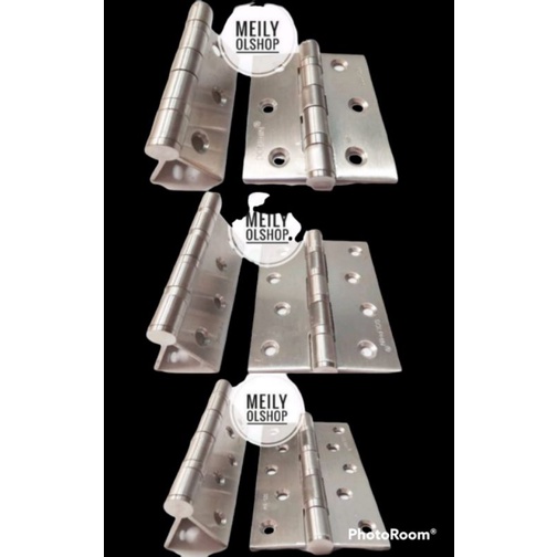 Engsel Pintu 3" , 4", 5" bahan Stainless / Kunci Pintu Rumah/ Kunci Slot