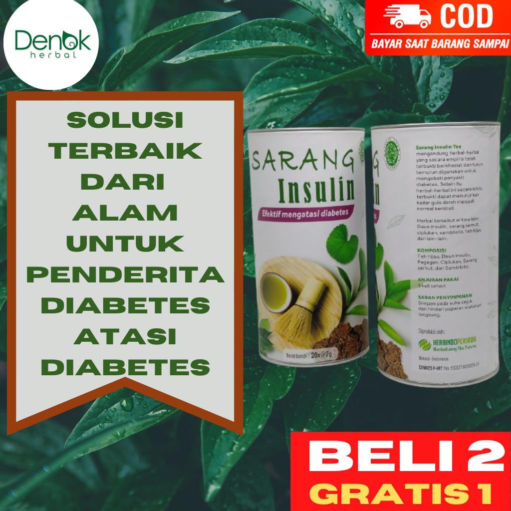 

Teh Sarang Insulin Obat Diabetes Gula Darah Tinggi & Kencing Manis Herbal - Original