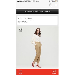 Celana Ezy Ankle UNIQLO CELANA SMART ANKLE UNIQLO Celana Ezy Ankle UNIQLO CELANA SMART ANKLE UNIQLO