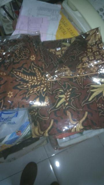 Copel Sepasang  Atasan Batik Wanita Motif Sogan Seragam Batik Baju Batik Wanita