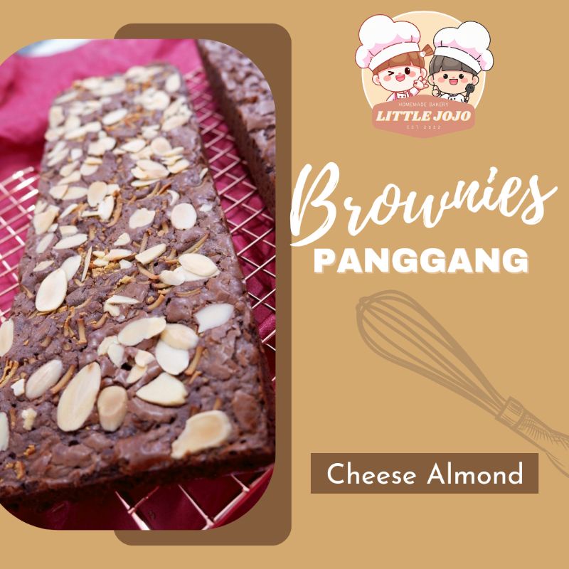 

Brownies Panggang Cheese Almond