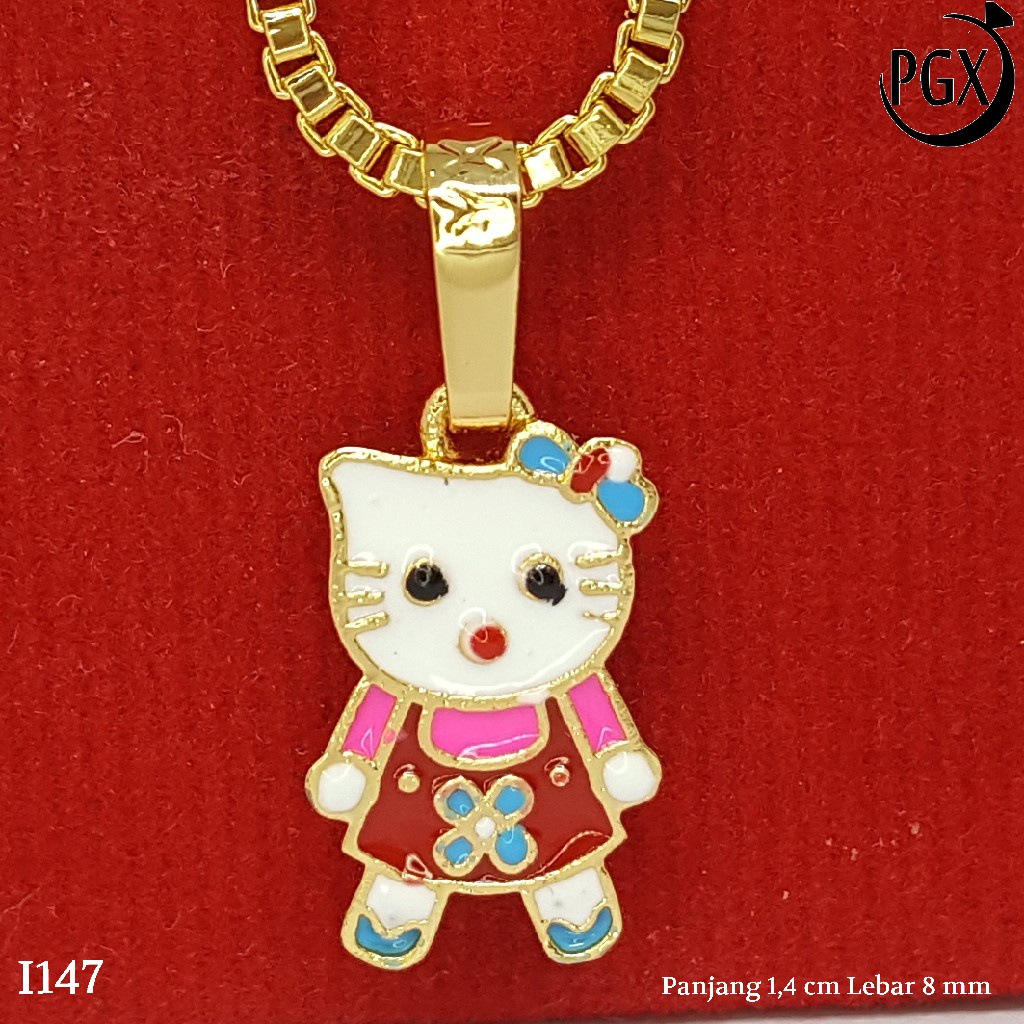 PGX Liontin Kalung Xuping Wanita Perhiasan Lapis Emas Aksesoris Fashion - I147