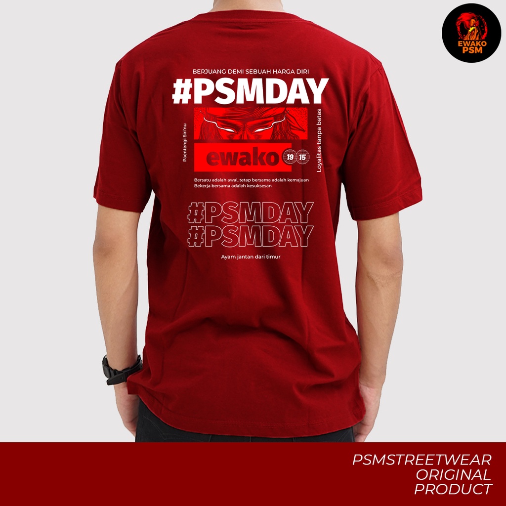 [PREMIUM] Kaos PSM Makassar Edisi PSMDAY  / Baju PSM Makassar / Kaos Makassar / Tshirt PSM / Jersey 
