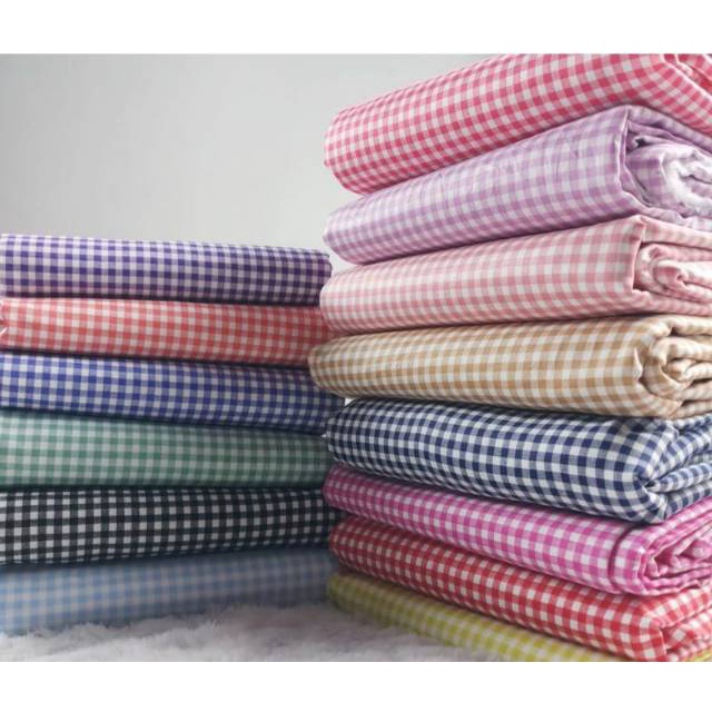 Kain Kotak Kotak Perak