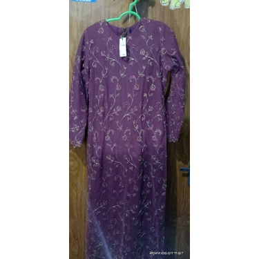 Gamis Sari India Ungu Kecoklatan