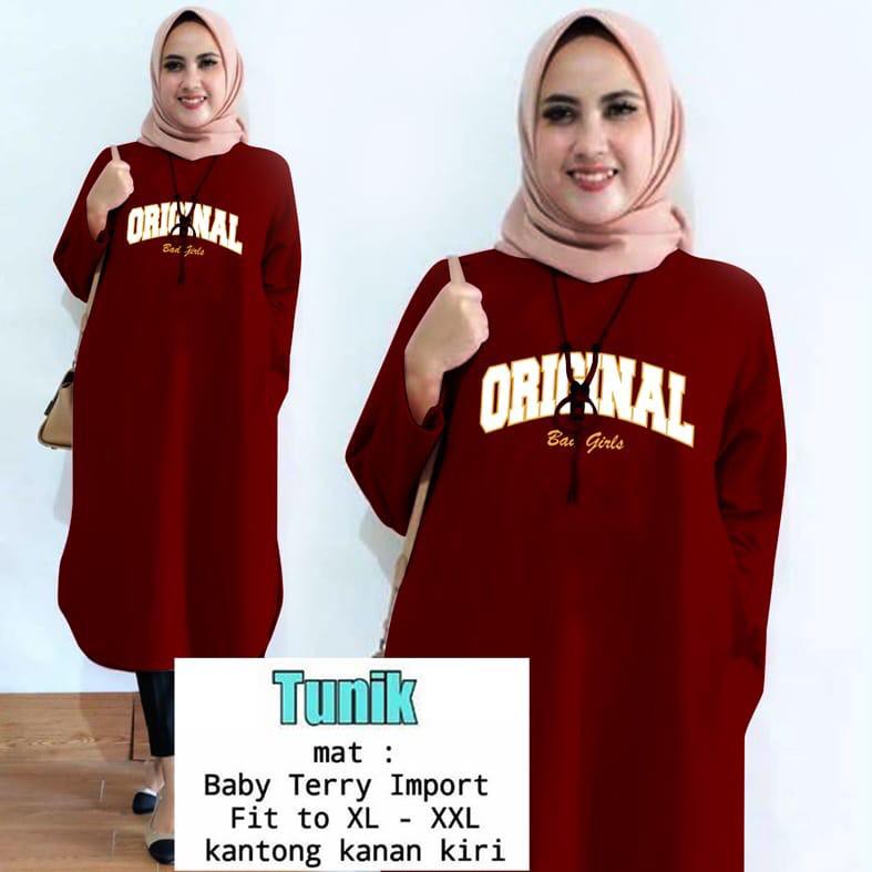 TUNIK ORIGINAL / TUNIK MAMACHI / TUNIK POLOS/ TUNIK CEWEK / TUNIK PANJANG / TUNIK MOTE /TUNIK MUSLIM