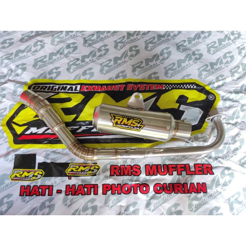 Knalpot RMS Muffler Original gp1 vega r vega zr Jupiter z z1 smash grand c70 supra x karisma revo bk