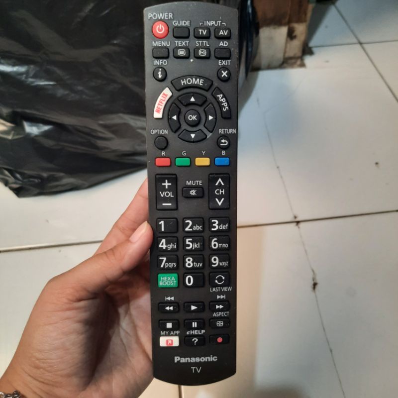 REMOTE REMOT SMART TV LED PANASONIK HEXABOOST N2QAYB001213 ORIGINAL ASLI