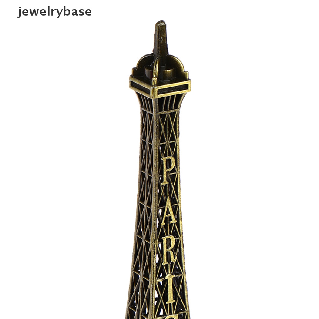 Patung Model Menara Eiffel Paris Bahan Metal Bronze Gaya Retro Untuk Dekorasi Meja Rumah