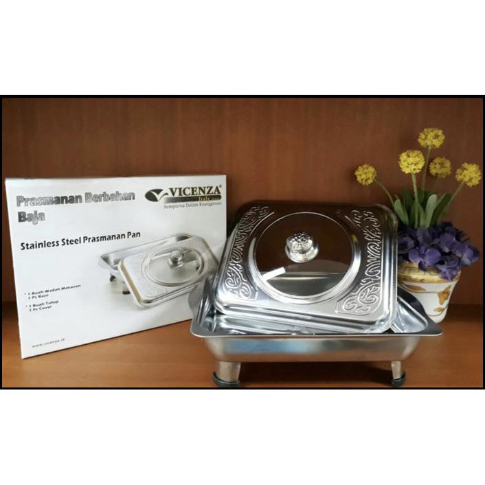Stainless Steel Prasmanan Pan Vicenza V30 / Prasmanan Berbahan Baja