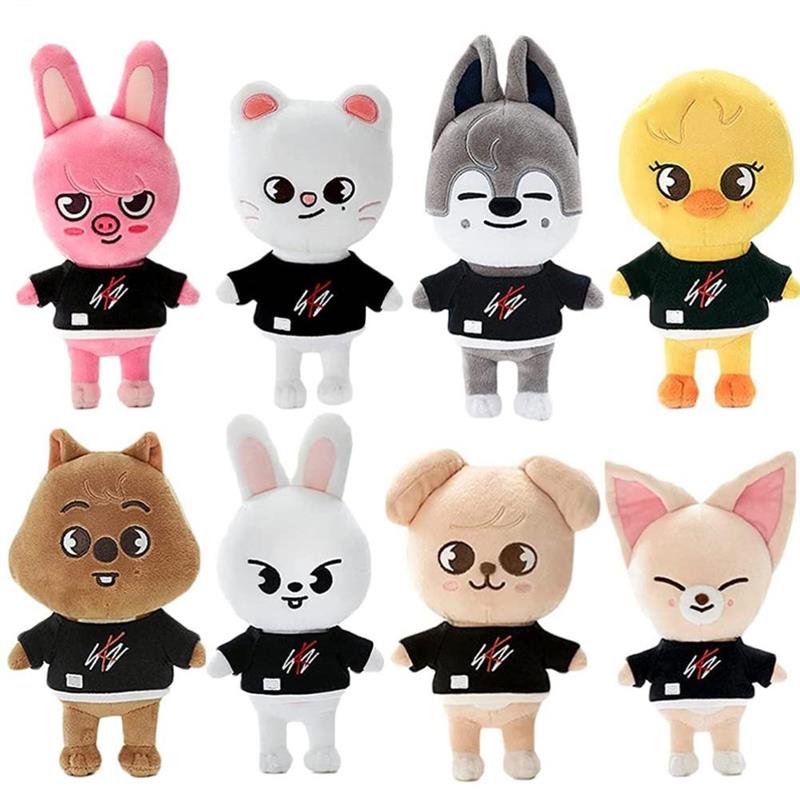 25cm Skzoo Plush Toys Boneka Stray Kids Mainan Stuffed Animal Cartoon Plushies Doll Companion