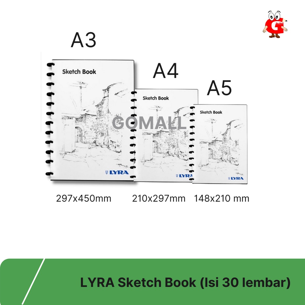 

Sketchbook / Buku Sketsa LYRA 30 Lembar