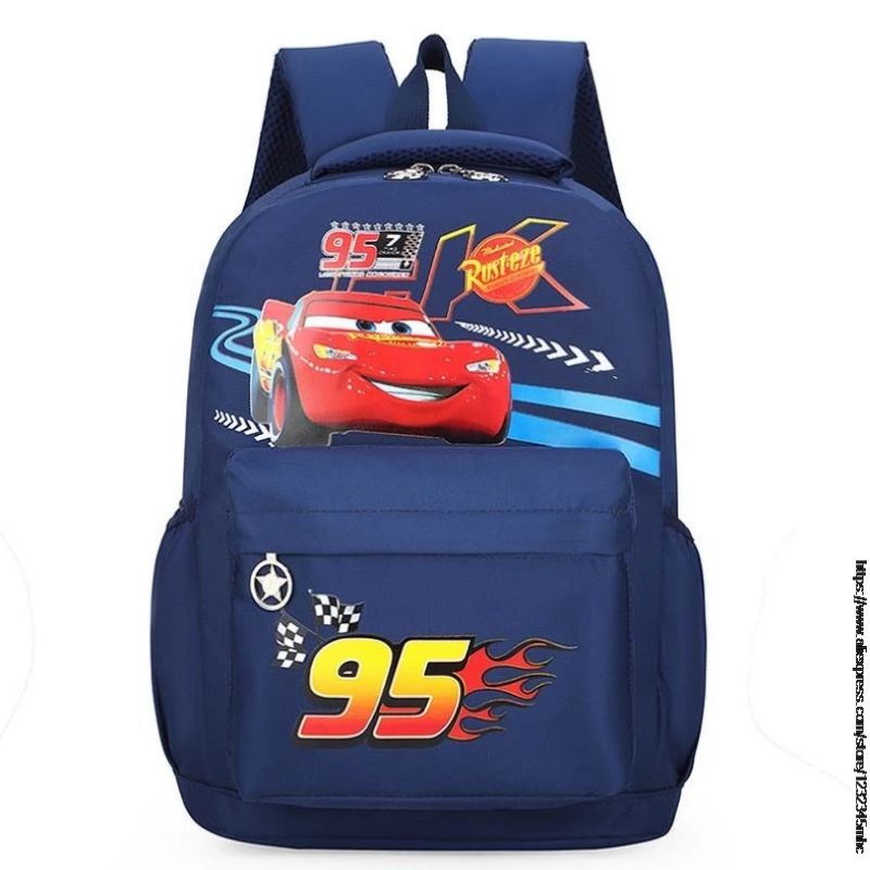 Tas Anak Sekolah CARTOON CAR 95 Anak Laki-Laki/Perempuan Tas Sekolah Anak TK/SD Laki-Laki Murah
