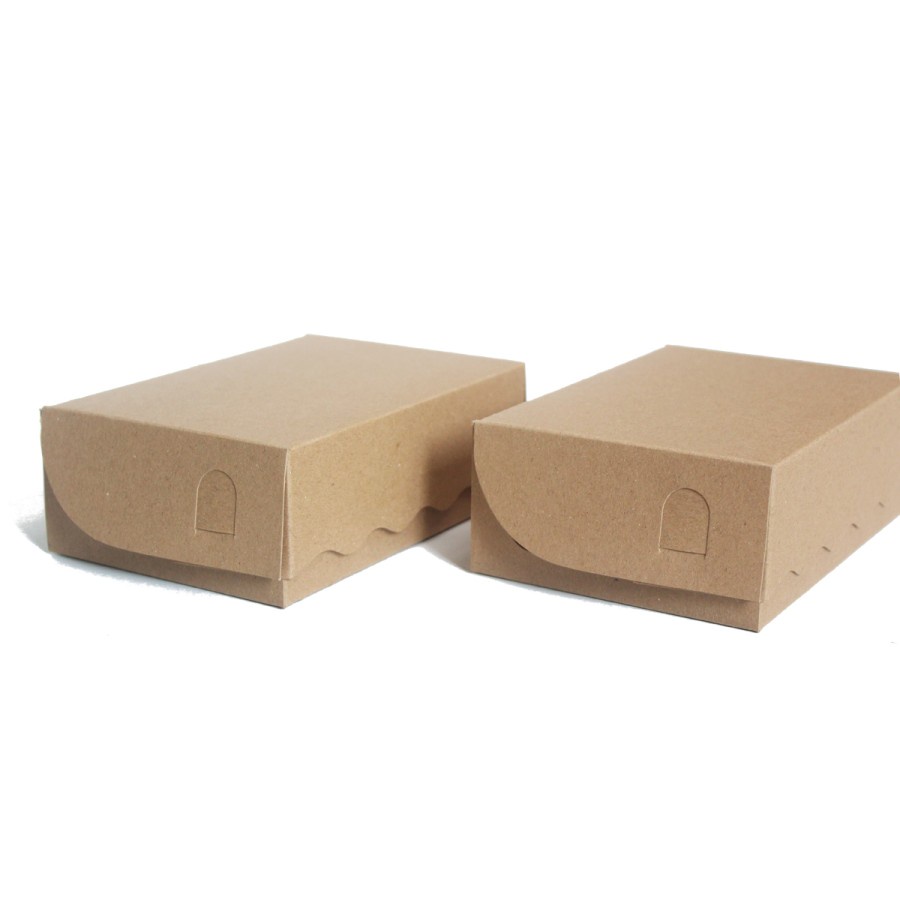 

kardus dus box paperbox kraft coklat snack kotak kemasan kue cake packaging hampers ukuran 16x12x5.5cm