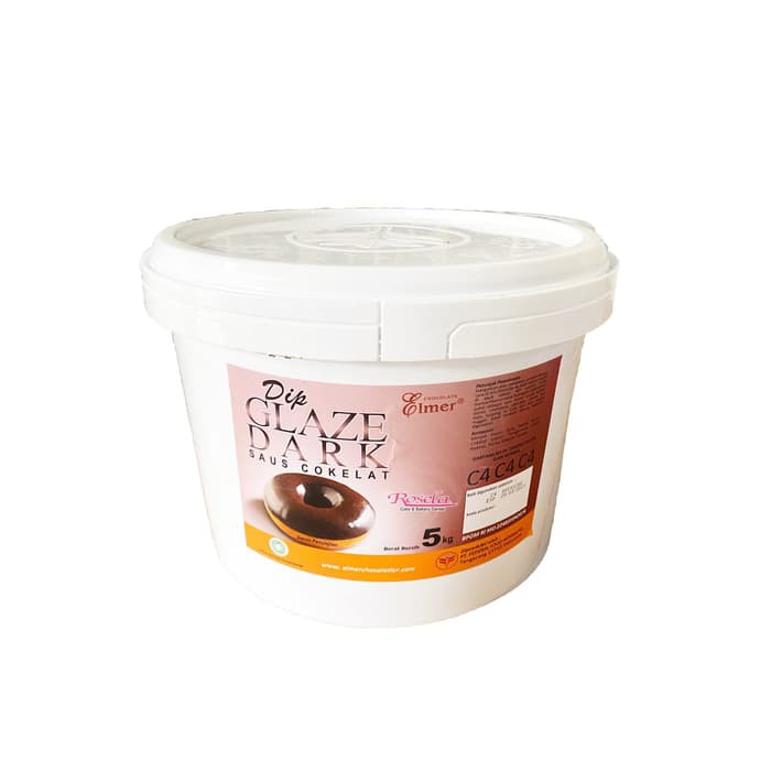 

Elmer Dip Glaze Saus Cokelat 5 Kg / Chocolate Glaze Elmer